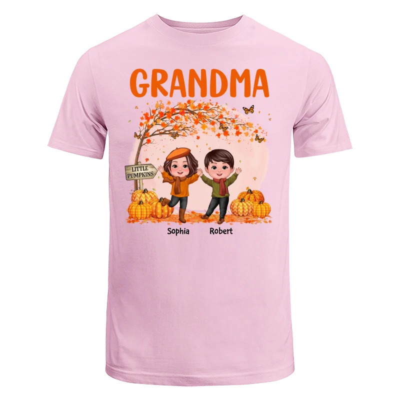 Fall Season Happy Doll Kids Under Tree Personalized Shirt - Image 7