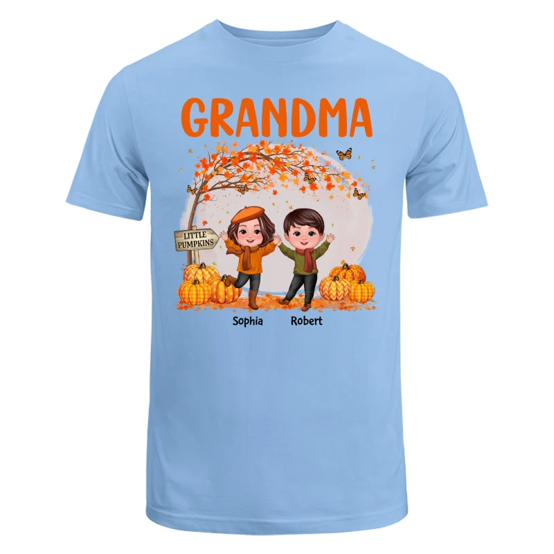 Fall Season Happy Doll Kids Under Tree Personalized Shirt - Image 8