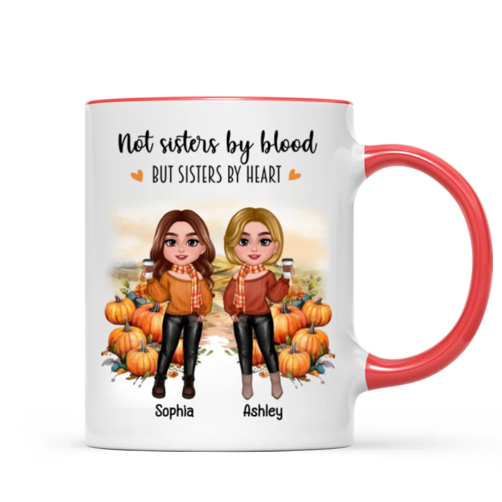 Fall Season Pumpkin Patch Besties Sisters Personalized Mug - Image 7