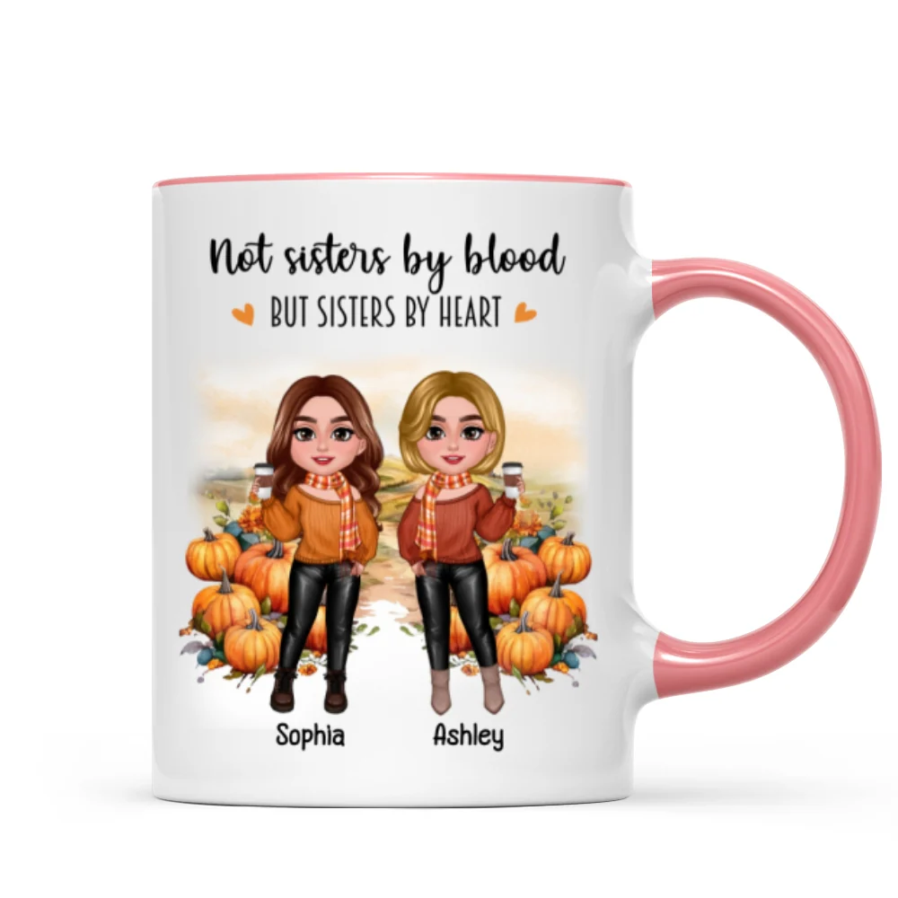 Fall Season Pumpkin Patch Besties Sisters Personalized Mug - Image 9