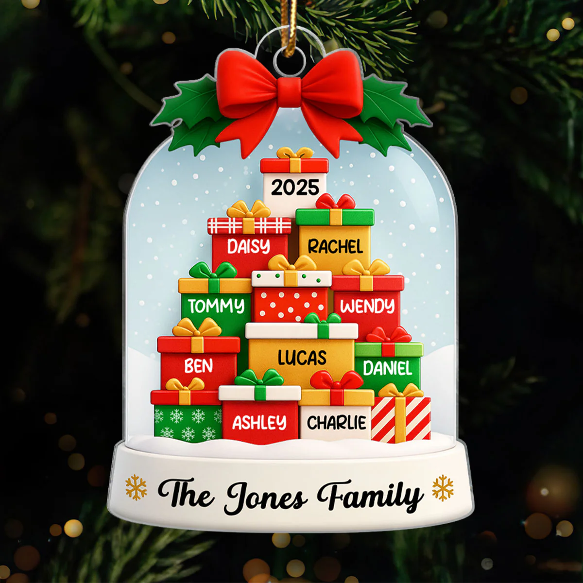 Family Christmas Gifts - Personalized Acrylic Ornament - Christmas Gift for Family - Image 6