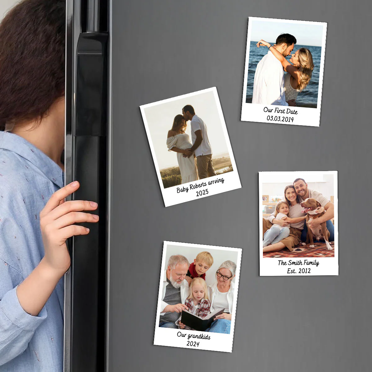 Family Couple Photo Frame Personalized Acrylic Fridge Magnet - Image 6