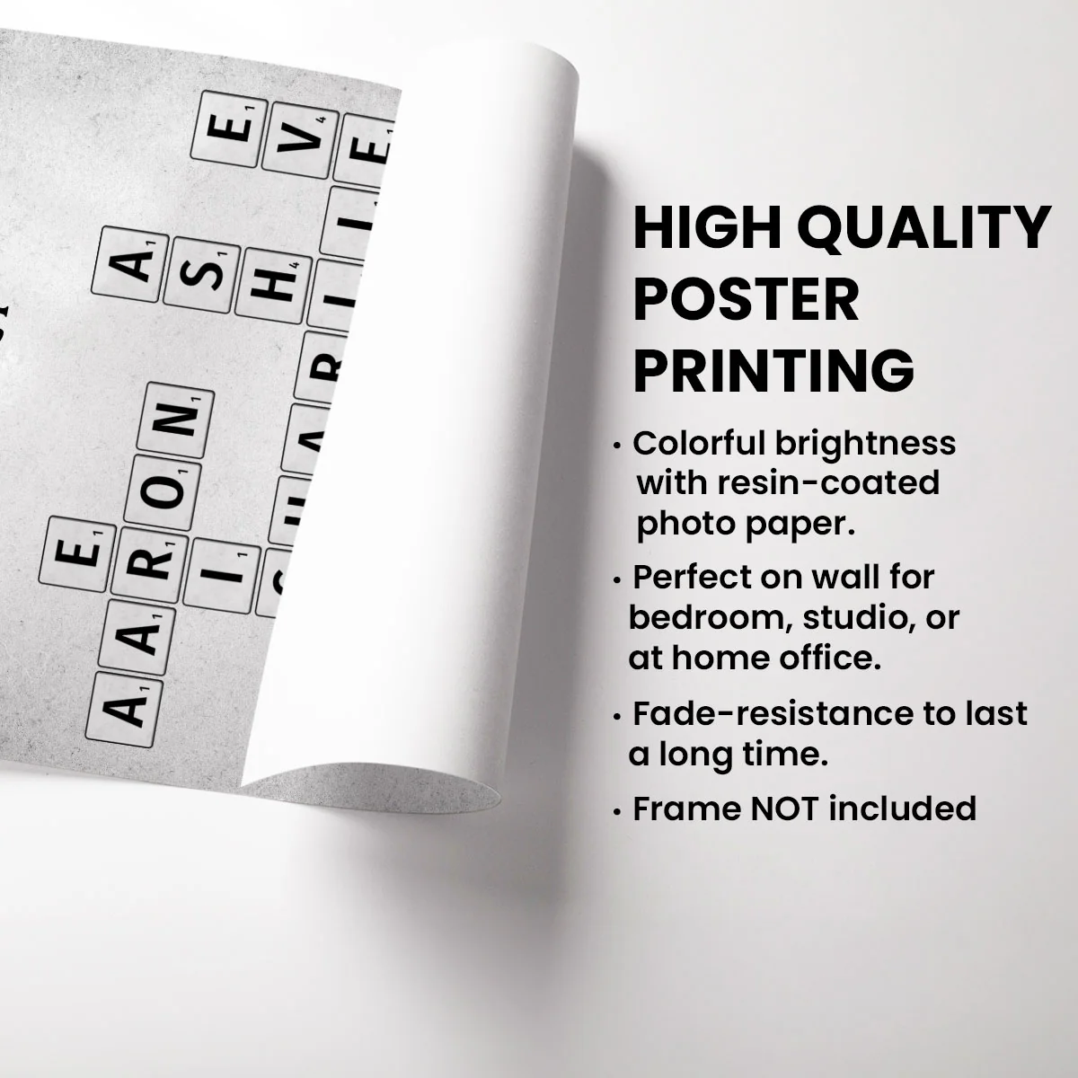 Family Crossword Art Newspaper Created In A Moment Treasured Forever Personalized Poster - Image 7