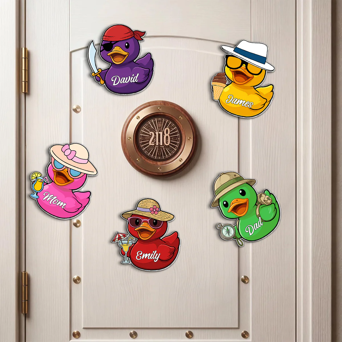 Family Cruise Duck Custom Name - Personalized Cruise Ship Door Magnet - Cruise Trip Decoration - Image 7