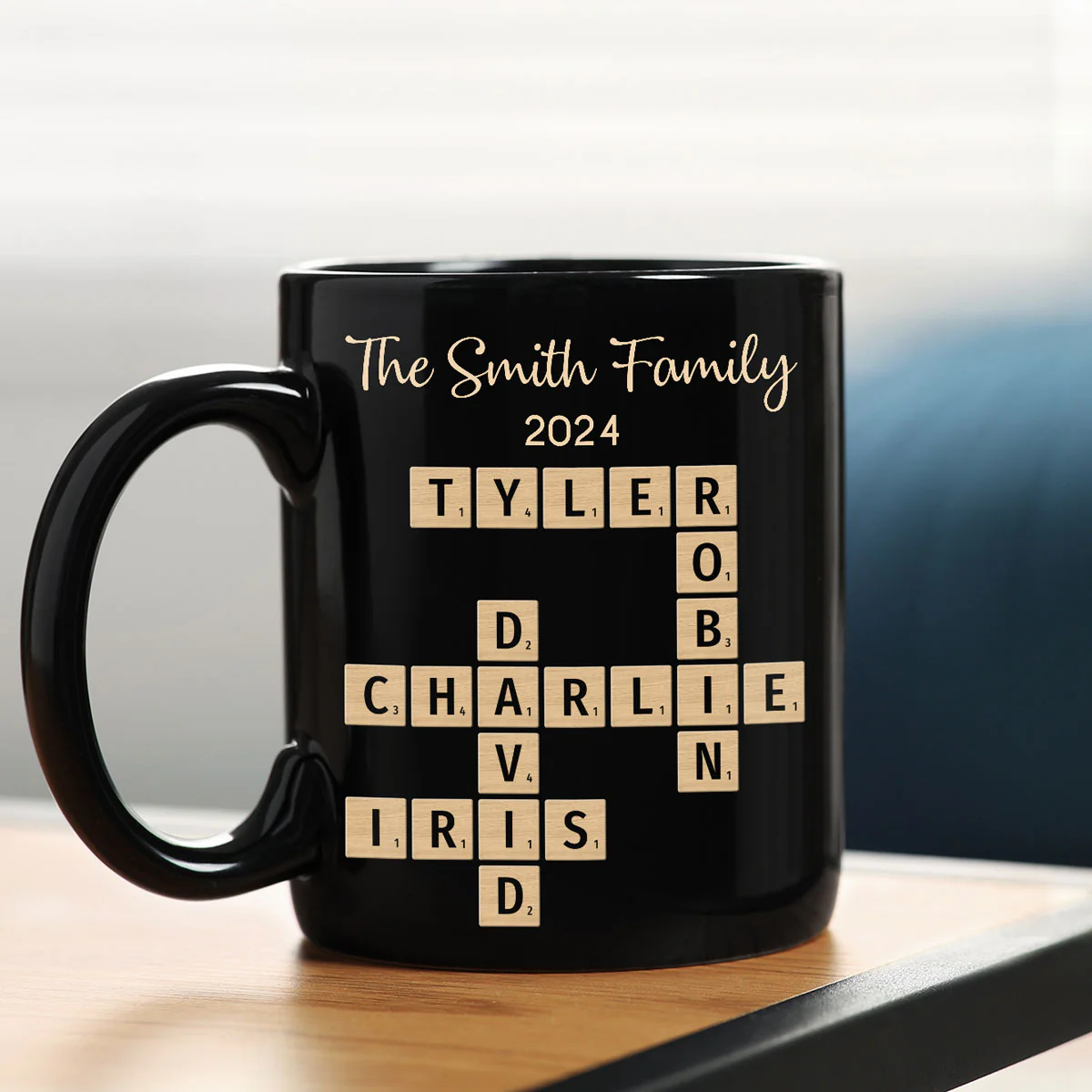 Family Forever Linked Together Crossword Puzzle Art Personalized Mug, Gift For Brothers, Sisters, Siblings, Family - Image 15
