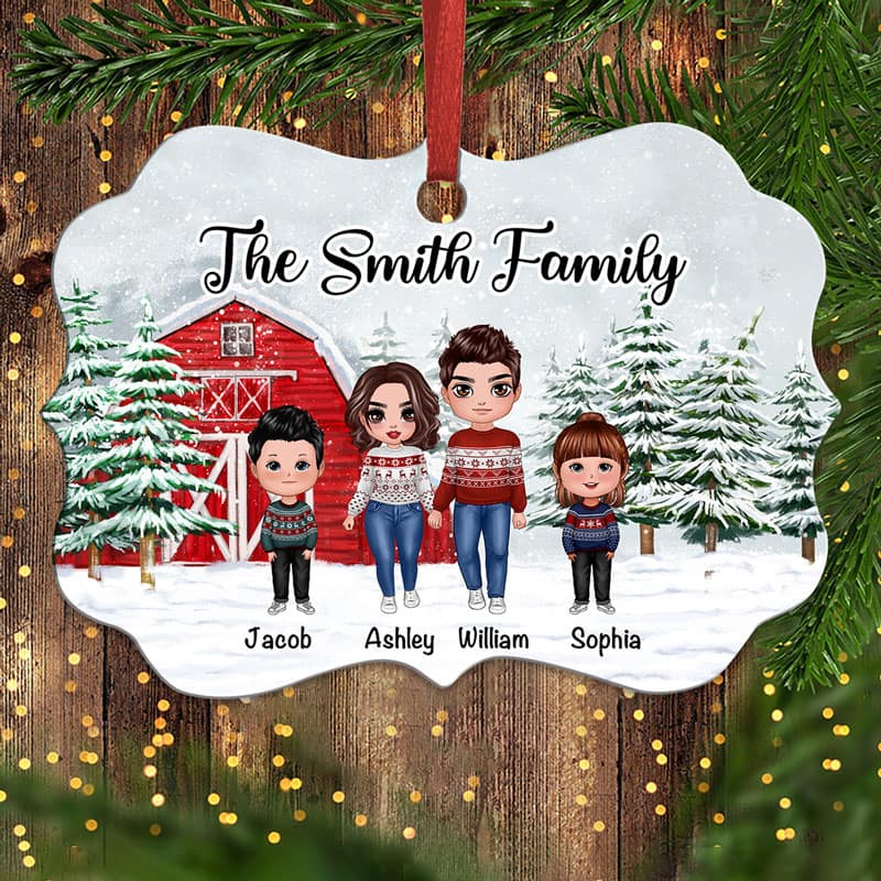 Family Go To Christmas Tree Farm Personalized Christmas Ornament - Image 2