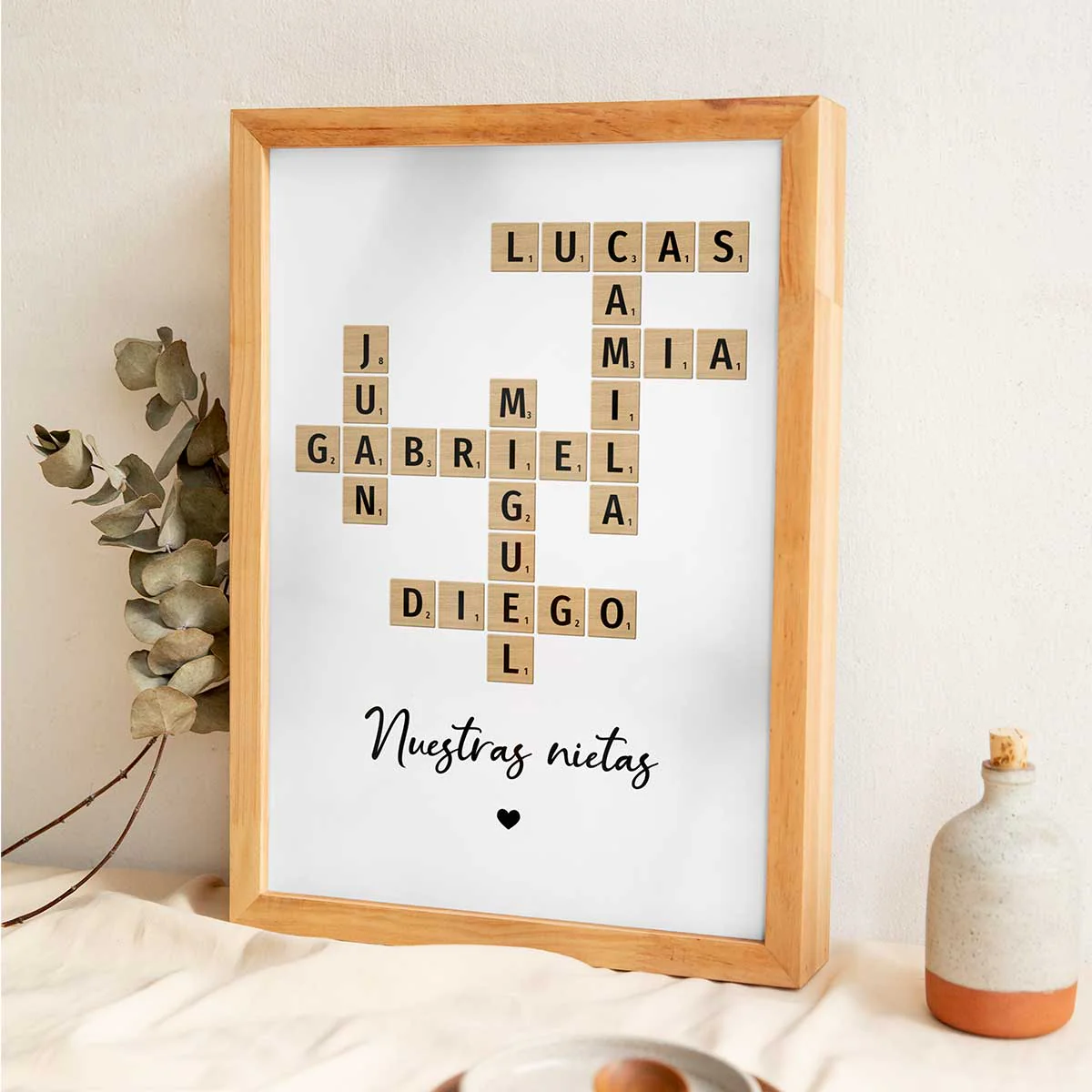 Arte de Crucigrama Familiar - Creado en un Momento, Atesorado para Siempre Póster Personalizado - Image 5