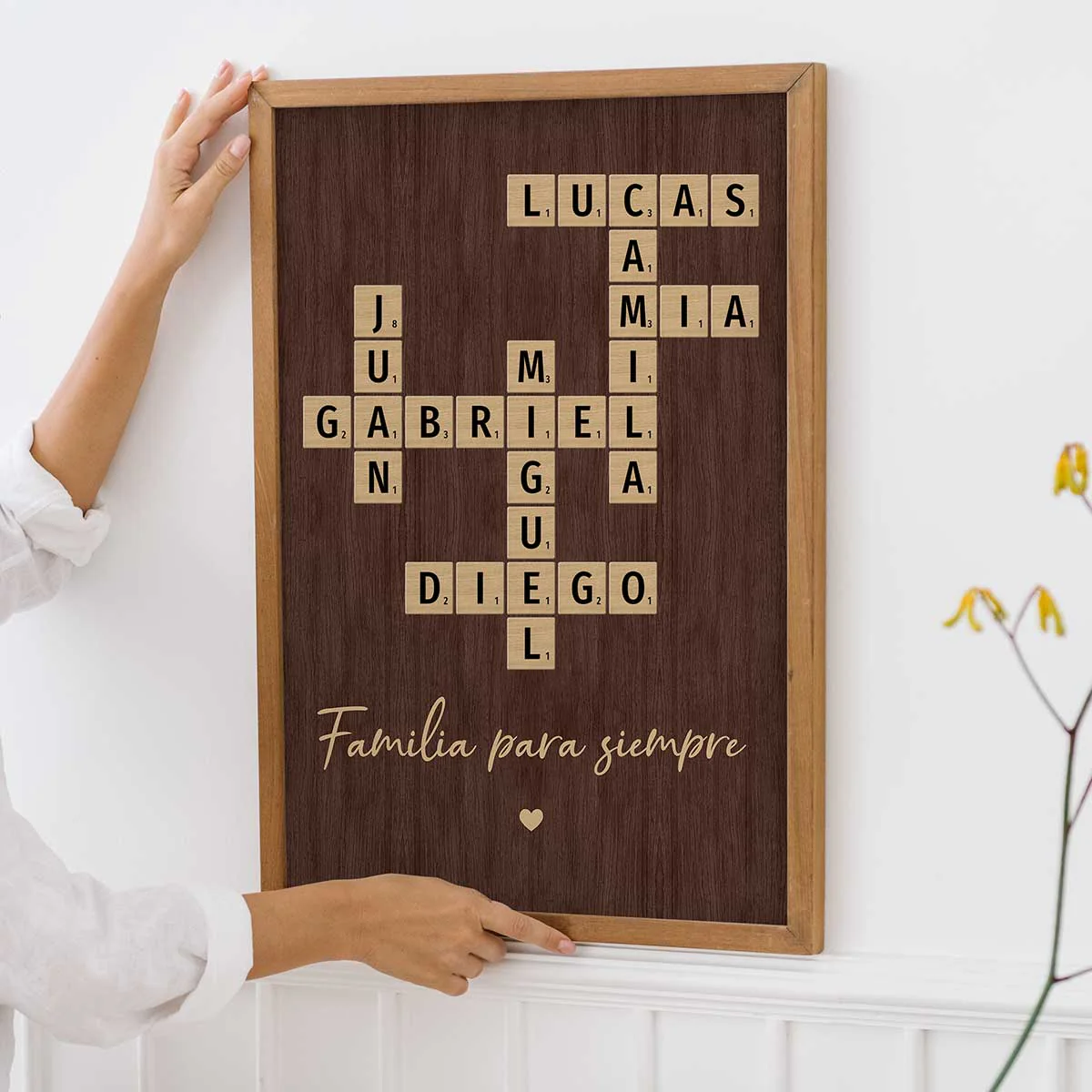 Arte de Crucigrama Familiar - Creado en un Momento, Atesorado para Siempre Póster Personalizado - Image 6