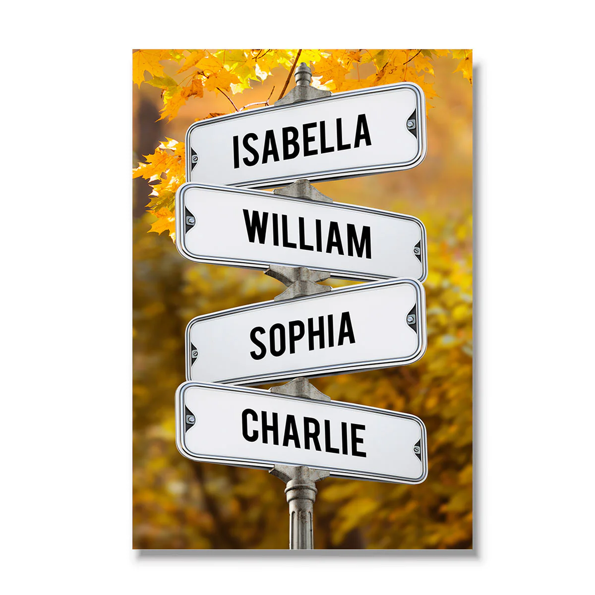 Family Intersection Sign Name Personalized Poster - Image 4
