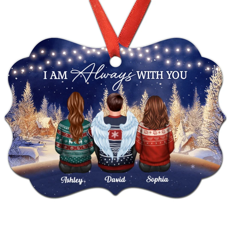 Family Memorial Night Sky Personalized Christmas Ornament - Image 3
