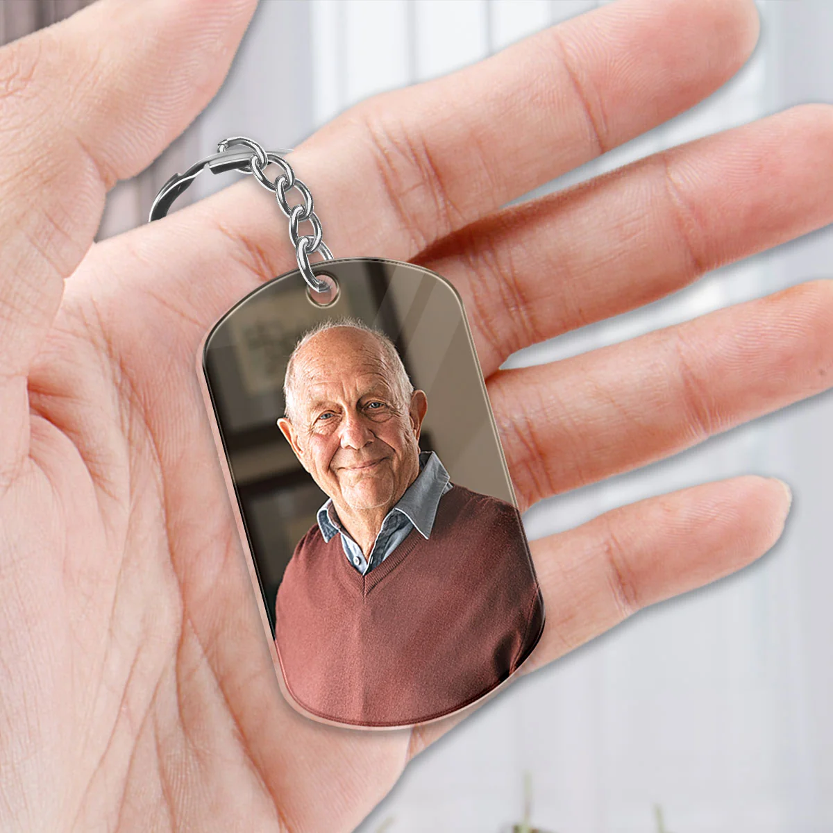 Family Memorial Photo Carry You With Me Personalized Acrylic Keychain - Image 2