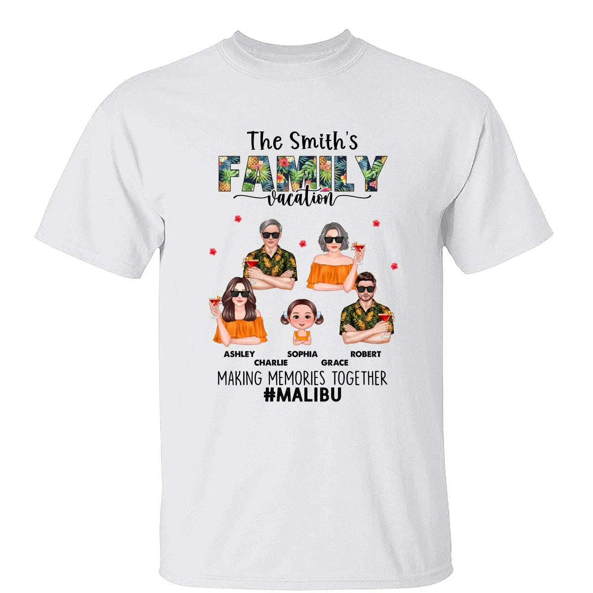 Family Summer Vacation Personalized Shirt