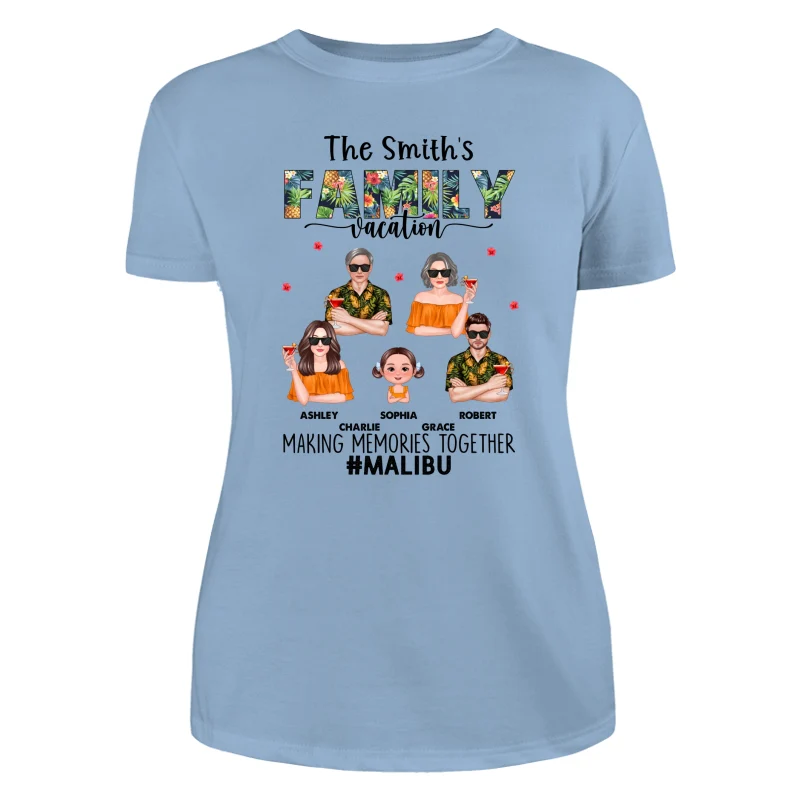 Family Summer Vacation Personalized Shirt - Image 10
