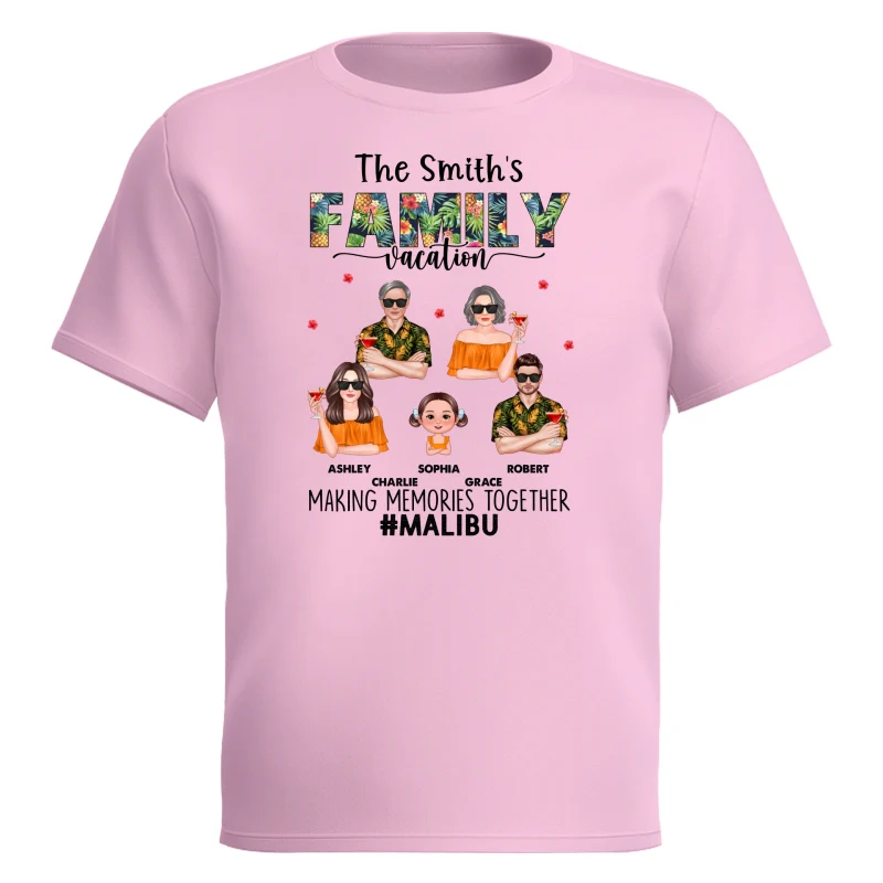 Family Summer Vacation Personalized Shirt - Image 13