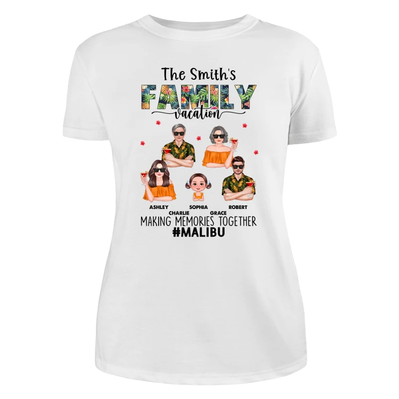 Family Summer Vacation Personalized Shirt - Image 7