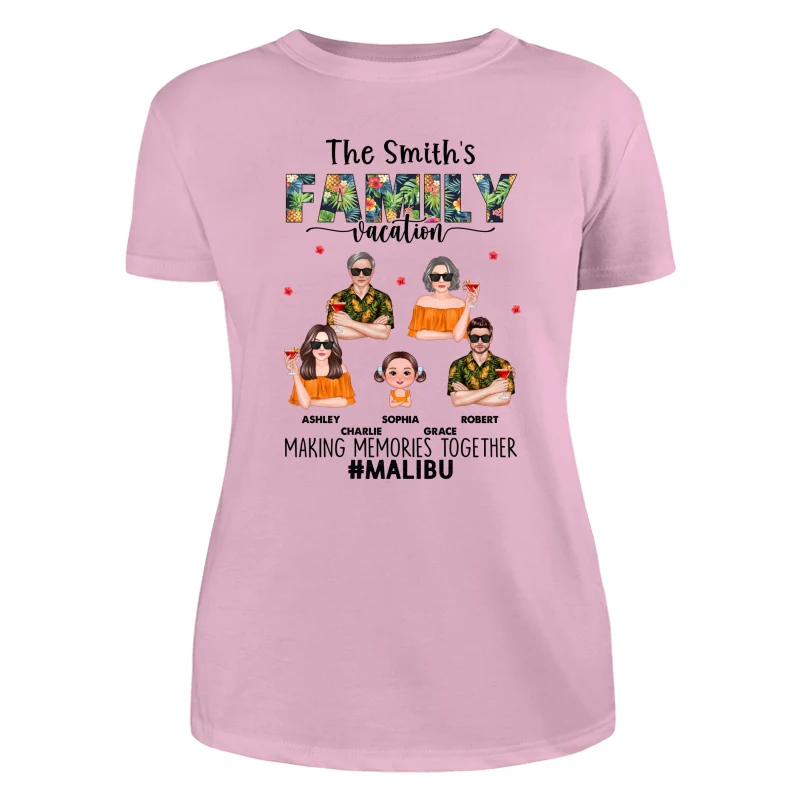 Family Summer Vacation Personalized Shirt - Image 9
