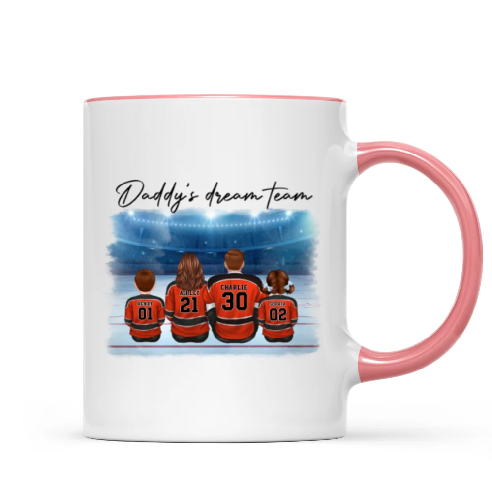 Family Team Sitting Hockey Personalized Mug, Canada Day Gift For Him, Gift For Husband, Gift For Family - Image 12