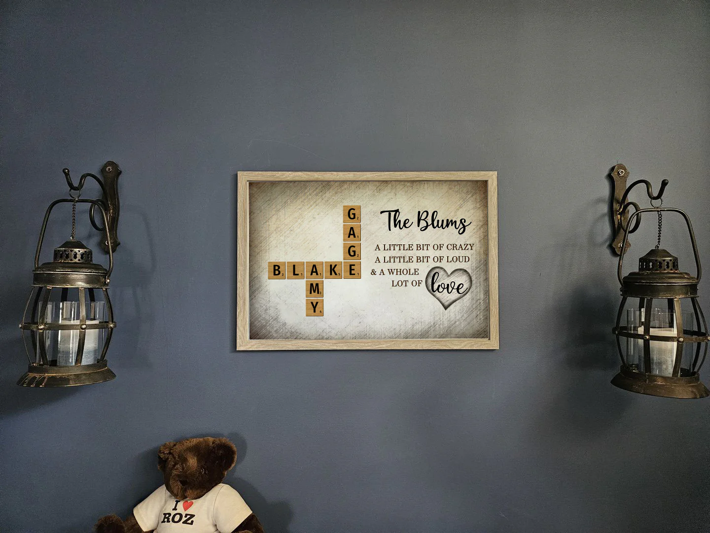 Family Whole Lot Of Love Crossword Puzzle Art - Captured In A Moment, Cherished For A Lifetime Personalized Poster - Image 6