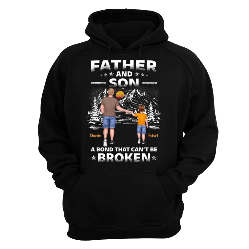 Father And Children Punch Hands Mountain Sketch Personalized Shirt - Image 11