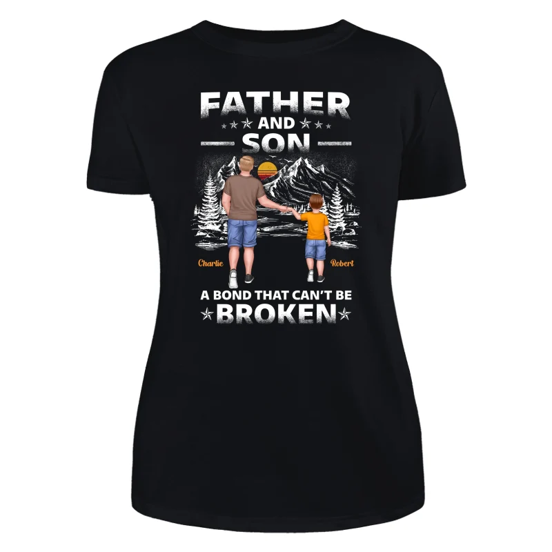 Father And Children Punch Hands Mountain Sketch Personalized Shirt - Image 8