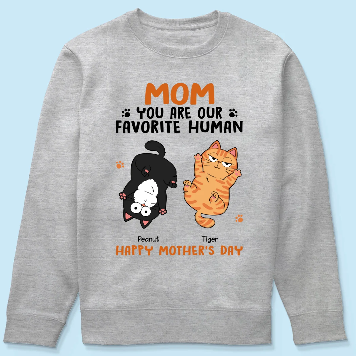 Favorite Human Gift For Cat Mom, Personalized Shirt - Image 20