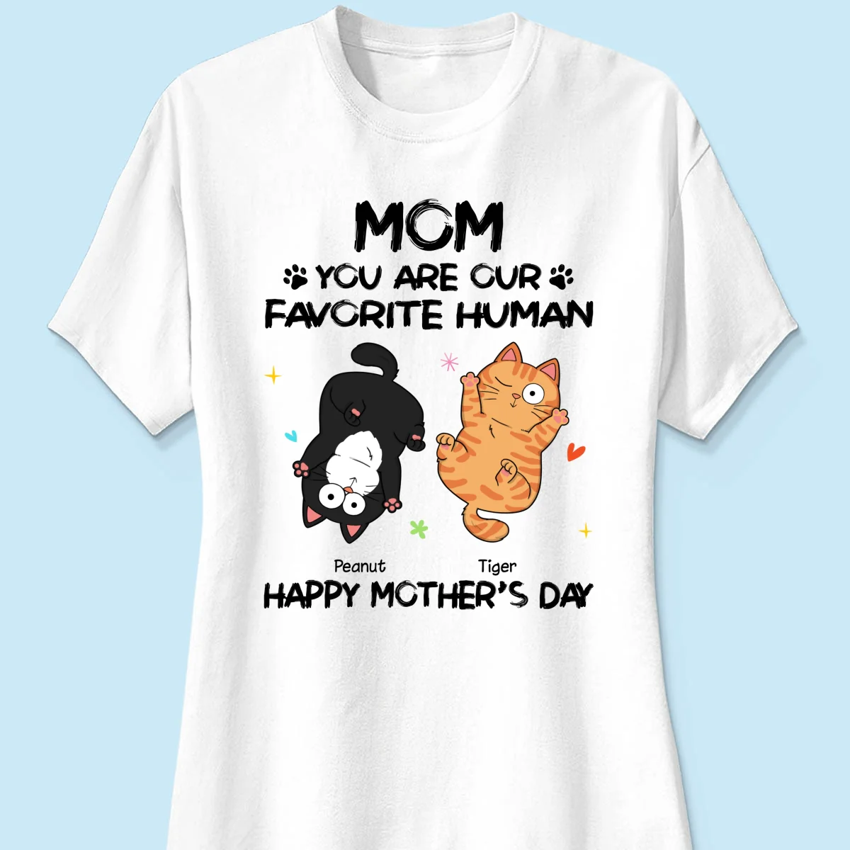 Favorite Human Naughty Cats Personalized Shirt - Image 11