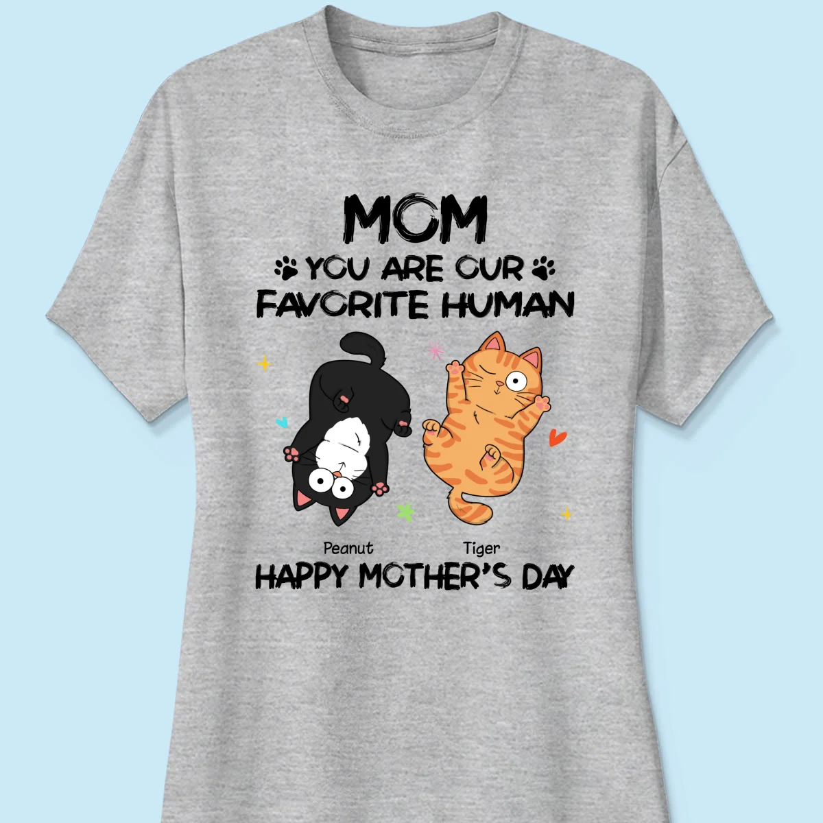 Favorite Human Naughty Cats Personalized Shirt - Image 12