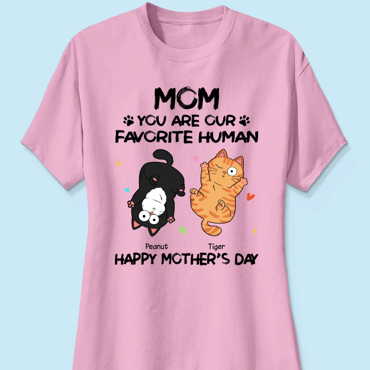 Favorite Human Naughty Cats Personalized Shirt - Image 13