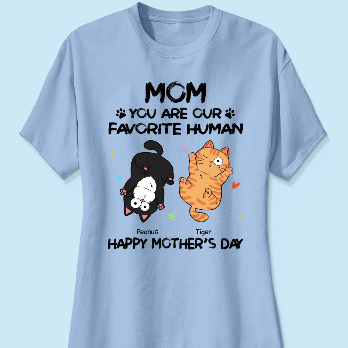 Favorite Human Naughty Cats Personalized Shirt - Image 14
