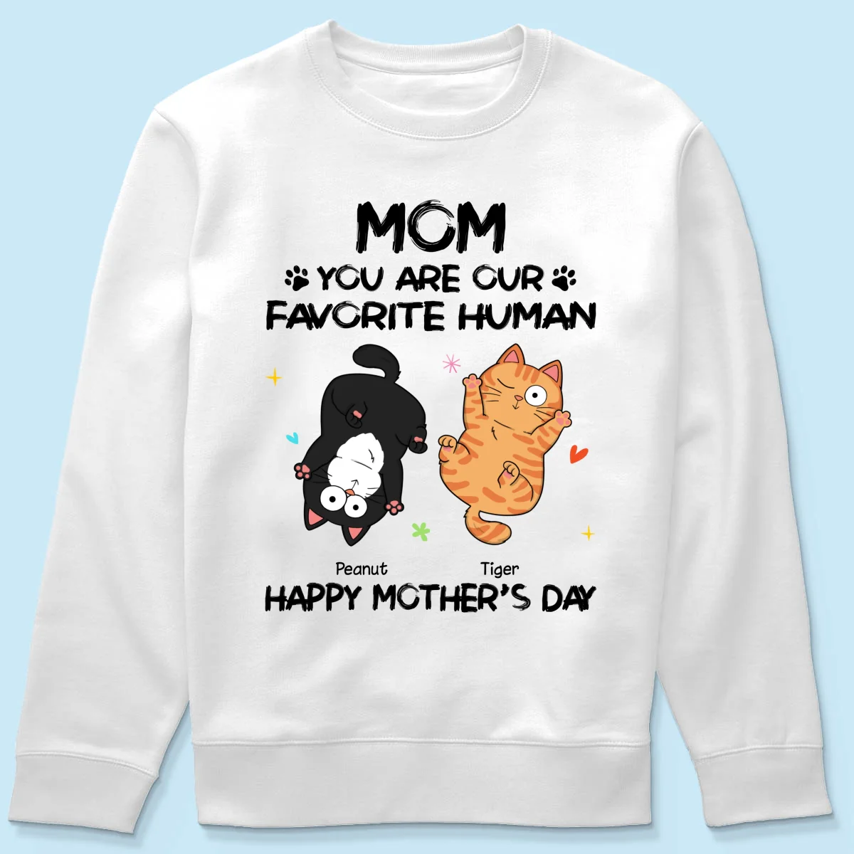 Favorite Human Naughty Cats Personalized Shirt - Image 19