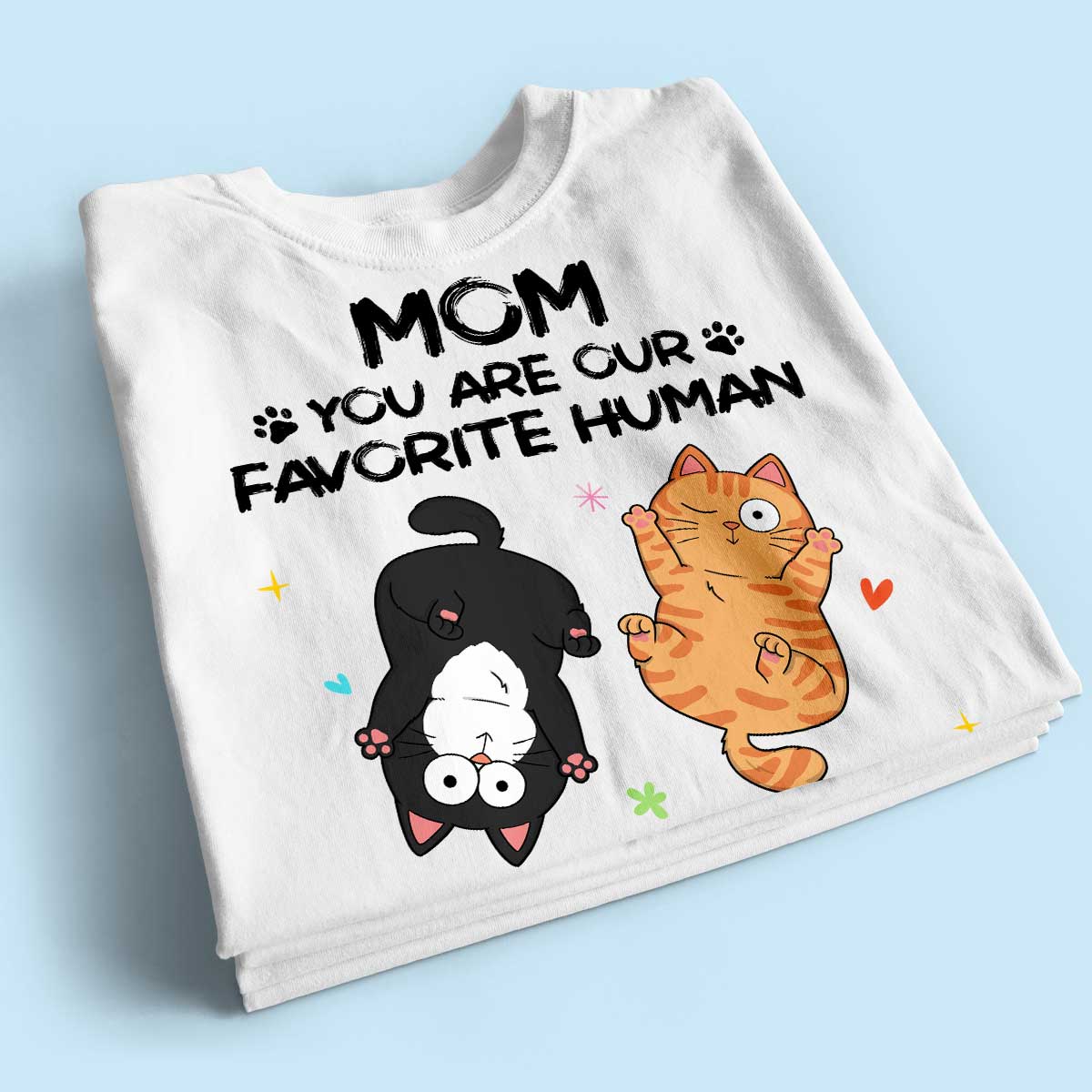 Favorite Human Naughty Cats Personalized Shirt - Image 2