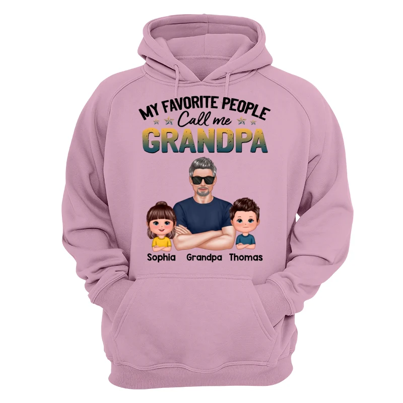 Favorite People Call Me Dad Grandpa Real Man And Kids Personalized Shirt - Image 15