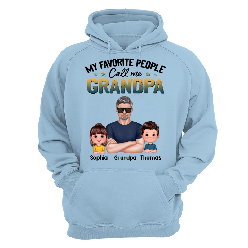Favorite People Call Me Dad Grandpa Real Man And Kids Personalized Shirt - Image 16