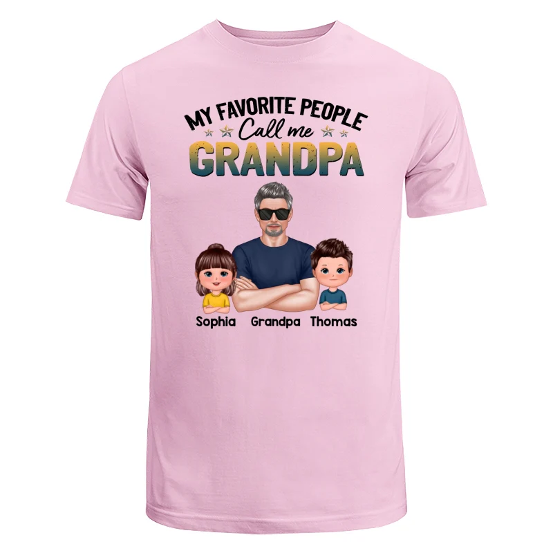 Favorite People Call Me Dad Grandpa Real Man And Kids Personalized Shirt - Image 7