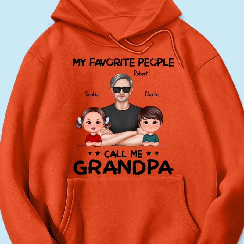 Favorite People Call Me Grandpa Personalized Shirt - Image 15