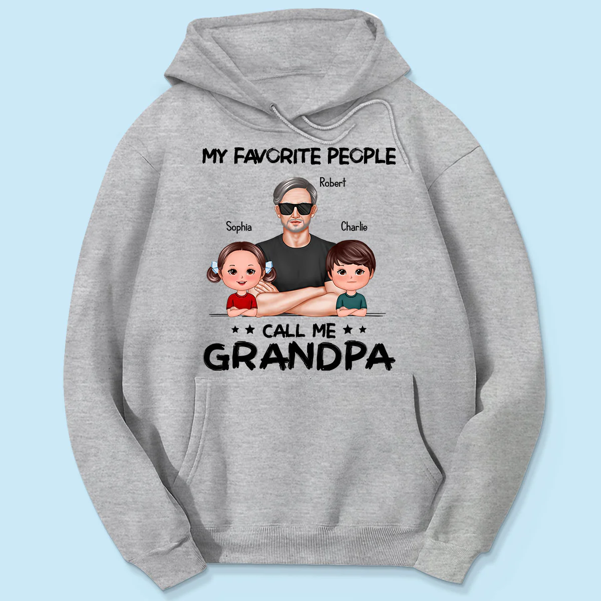 Favorite People Call Me Grandpa Personalized Shirt - Image 4