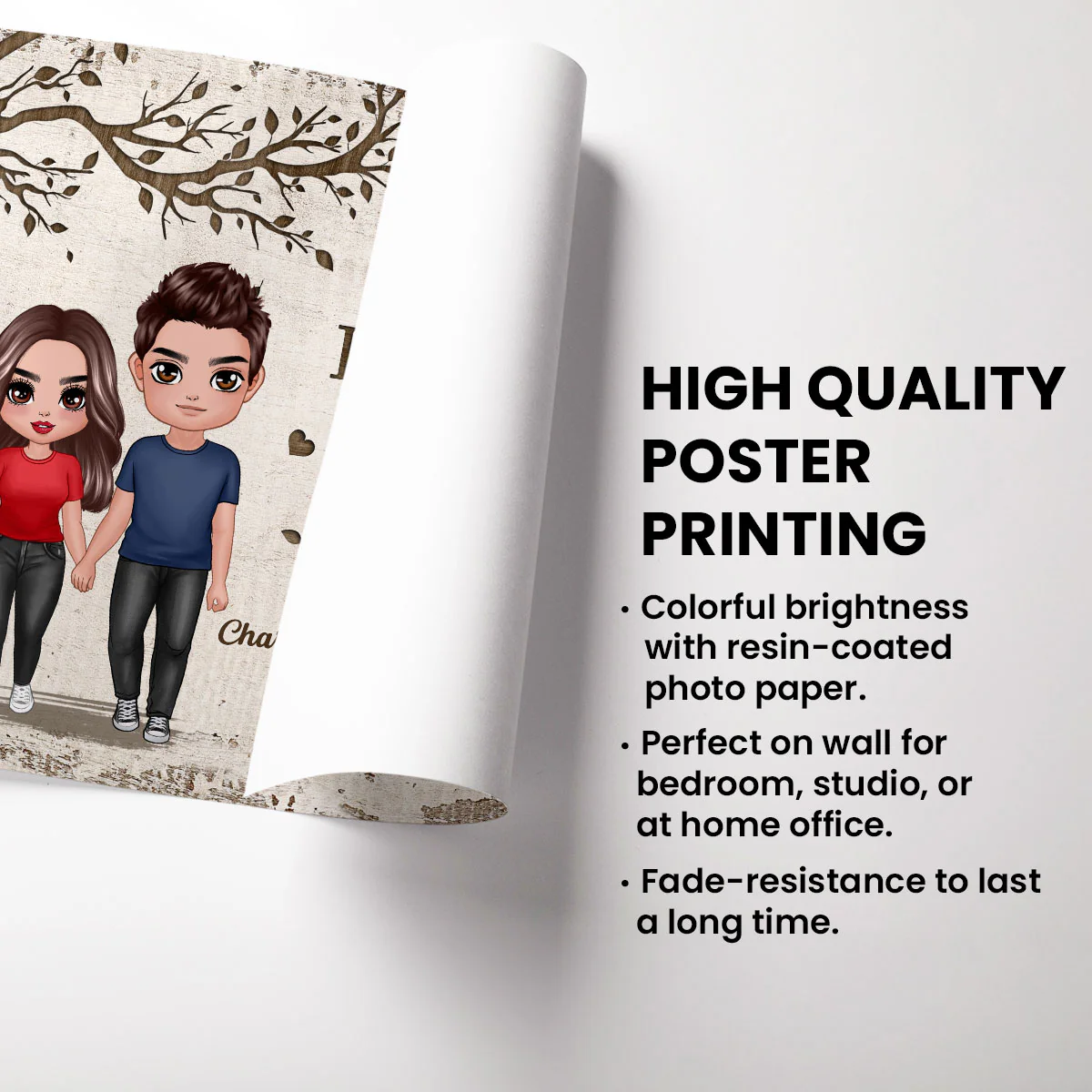 Favorite Place In All The World Doll Couple Walking Personalized Poster - Image 3