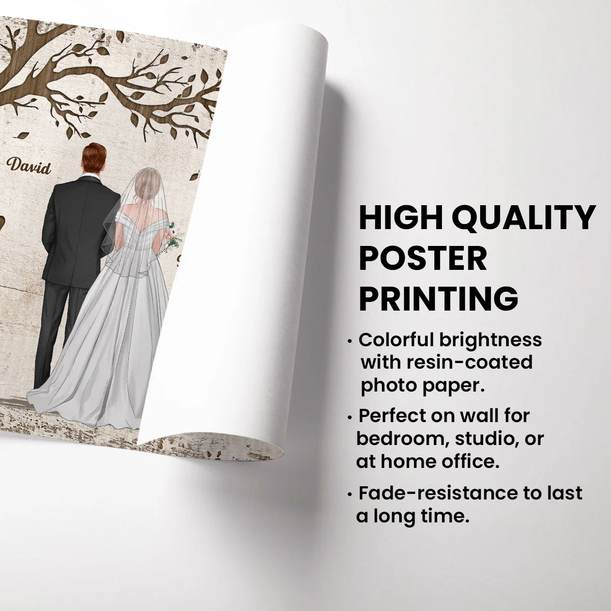 Favorite Place In All The World Wedding Couple Personalized Poster - Image 3