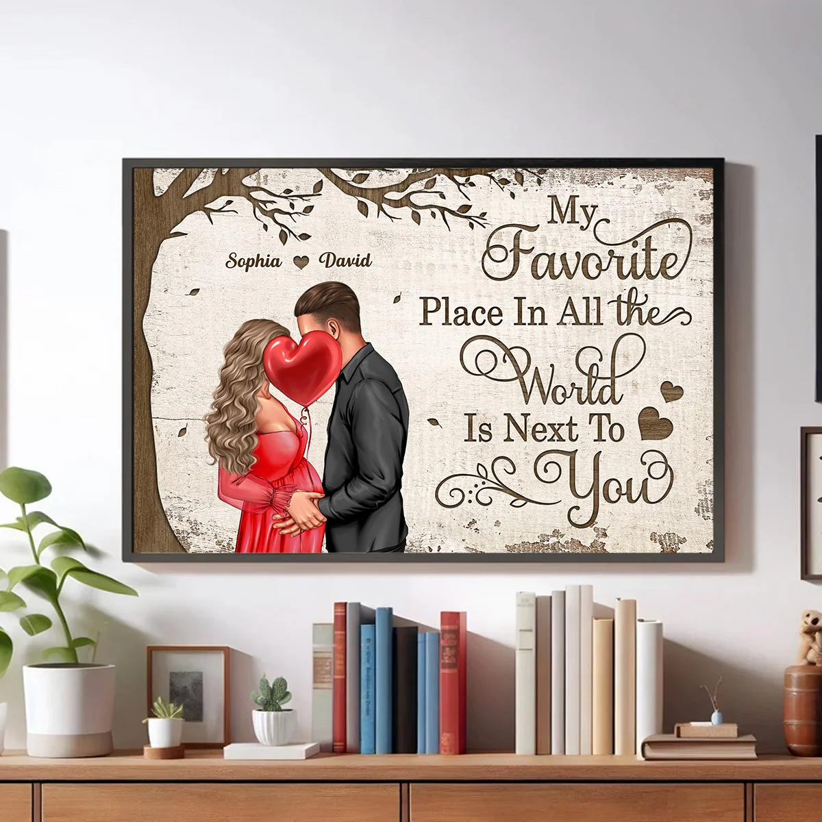 Favorite Place In The World Pregnancy Couple Personalized Poster, Gift For Him, For Her - Image 5