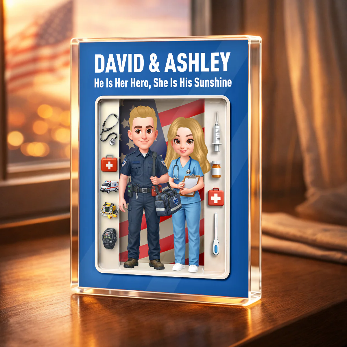 Custom Career "Action Figure" Style Acrylic Block Plaque - Heartfelt Gift for Him, for Her - Image 3