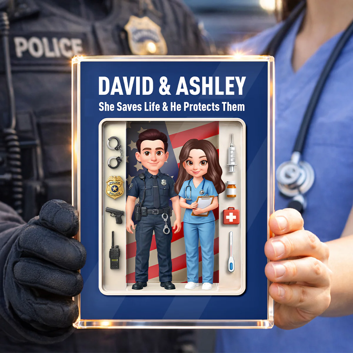 Custom Career "Action Figure" Style Acrylic Block Plaque - Heartfelt Gift for Him, for Her - Image 6