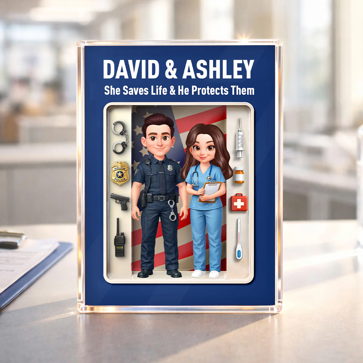 Custom Career "Action Figure" Style Acrylic Block Plaque - Heartfelt Gift for Him, for Her - Image 7