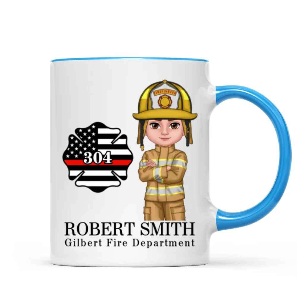 Firefighter Personalized Mug, Appreciation Gift, Graduation Gift, Christmas Gift For Colleagues, Boss - Image 11
