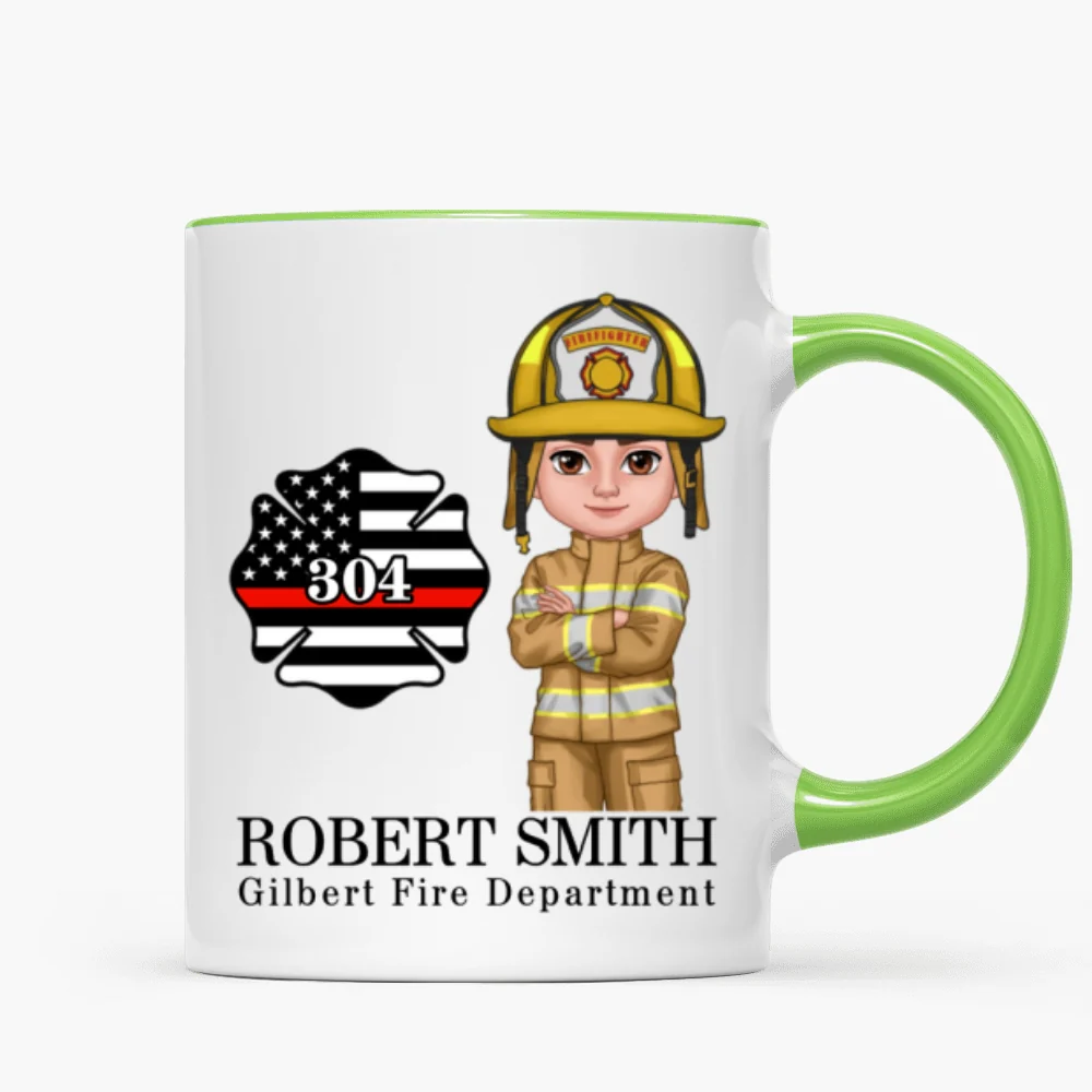 Firefighter Personalized Mug, Appreciation Gift, Graduation Gift, Christmas Gift For Colleagues, Boss - Image 13