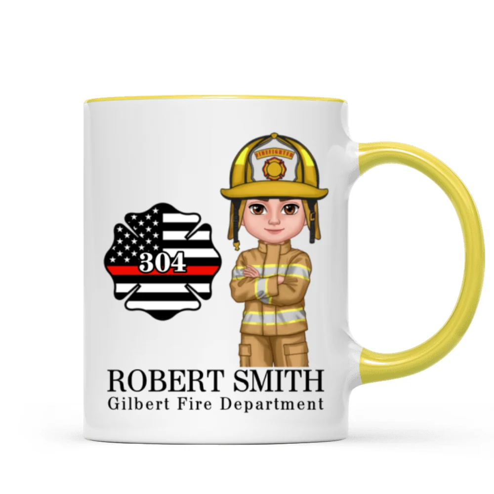 Firefighter Personalized Mug, Appreciation Gift, Graduation Gift, Christmas Gift For Colleagues, Boss - Image 15