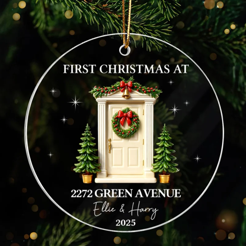First Christmas New Home 3D Effect - Personalized Acrylic Ornament - New Home Decor - Image 12