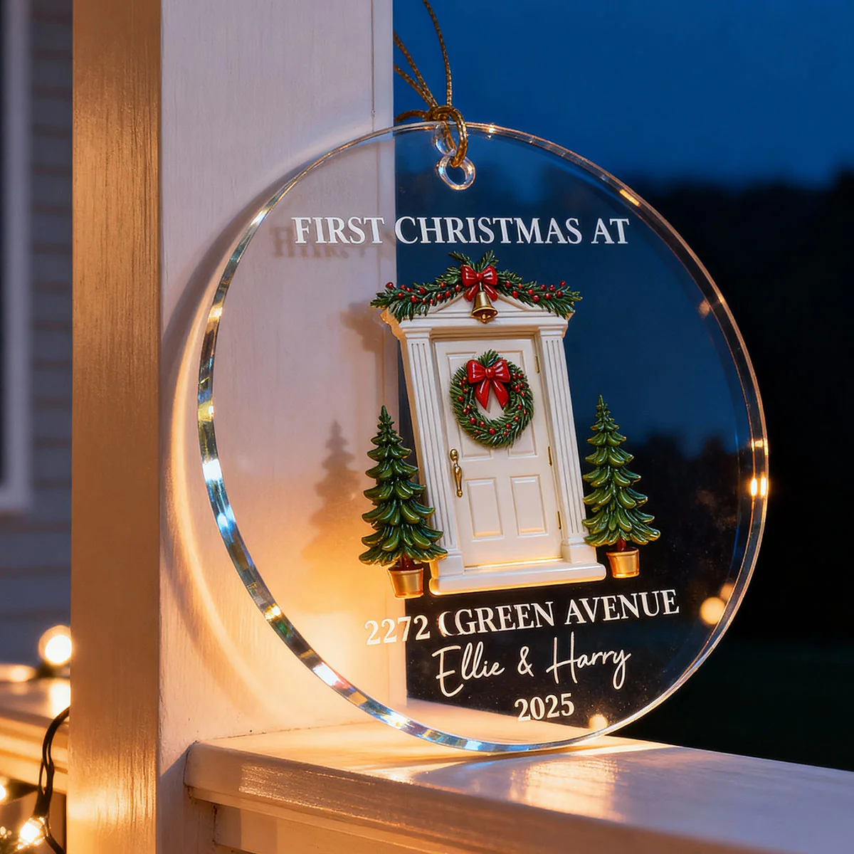 First Christmas New Home 3D Effect - Personalized Acrylic Ornament - New Home Decor - Image 6