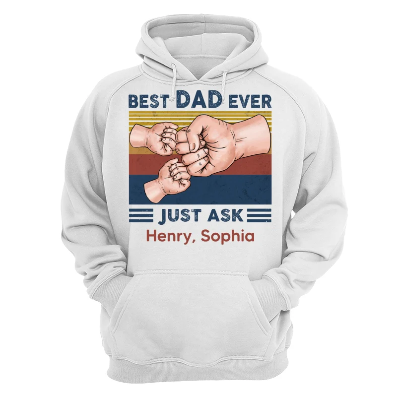 Fist Bump Best Dad Ever Just Ask Personalized Shirt - Image 13