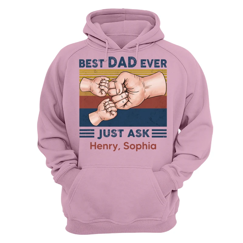 Fist Bump Best Dad Ever Just Ask Personalized Shirt - Image 15