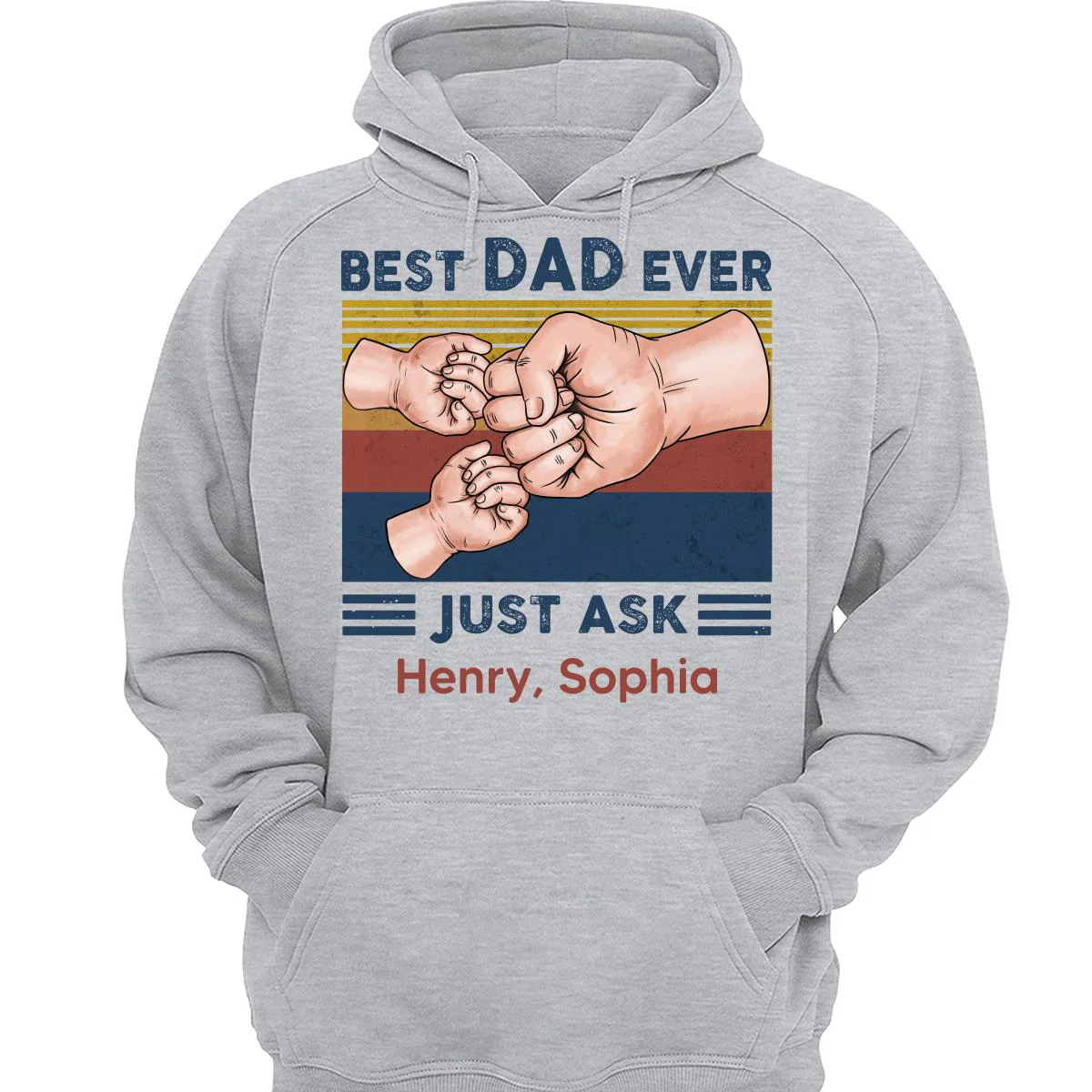 Fist Bump Best Dad Ever Just Ask Personalized Shirt - Image 3